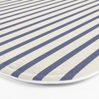 Blue And Cream Striped Bath Mat Gallery Image 3