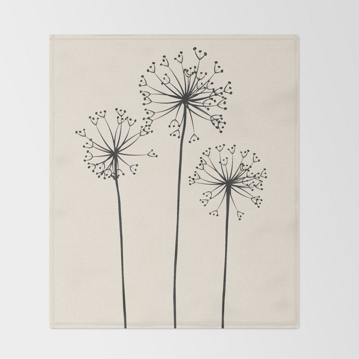Dandelions Throw Blanket Gallery Image 2