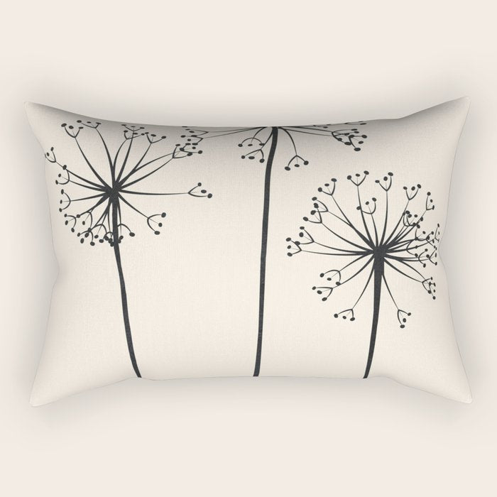 Dandelions Rectangular Pillow Gallery Image 2