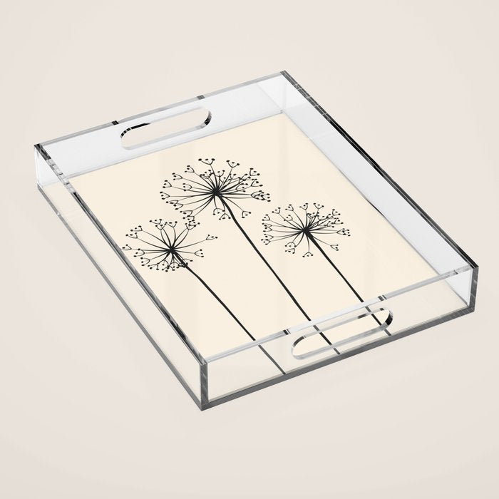 Dandelions Acrylic Tray Gallery Image 1