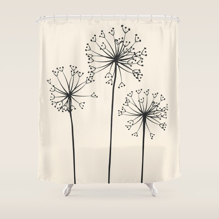 Dandelions Shower Curtain Gallery Image 1