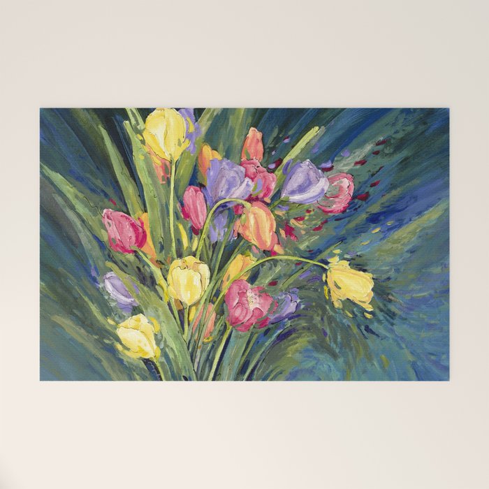 Tulip Burst Welcome Mat Gallery Image 1