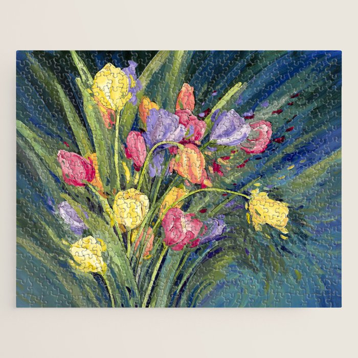 Tulip Burst Jigsaw Puzzle Gallery Image 1