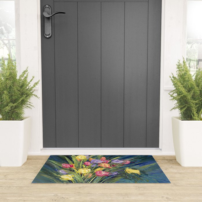 Tulip Burst Welcome Mat Gallery Image 3