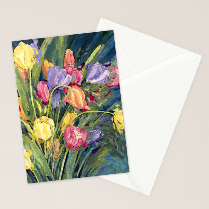 Tulip Burst Stationery Card Gallery Image 2