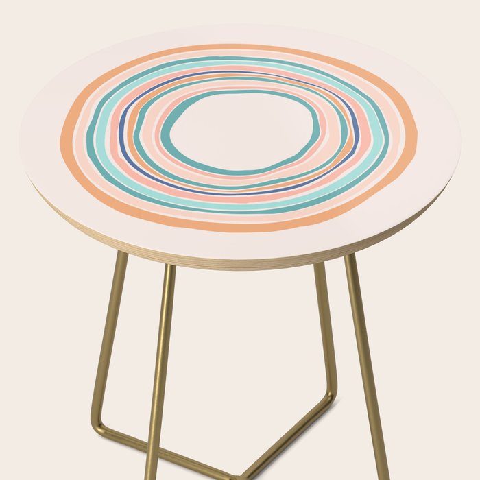 Time Travel - Colorful Rings Side Table Gallery Image 2