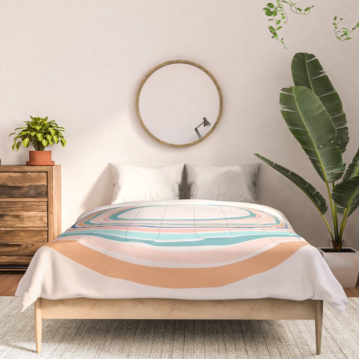 Time Travel - Colorful Rings Comforter Gallery Image 3