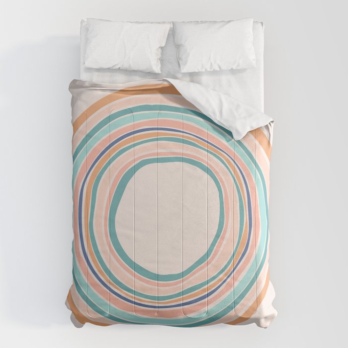 Time Travel - Colorful Rings Comforter Gallery Image 6