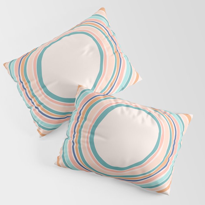 Time Travel - Colorful Rings Pillow Sham Gallery Image 3