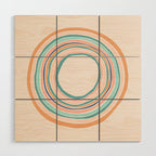 Time Travel - Colorful Rings Wood Wall Art Gallery Image 1