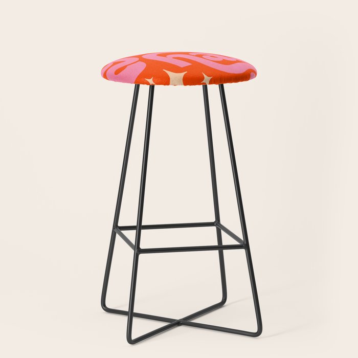 Yee Haw - Pink on Orange Stool Gallery Image 1