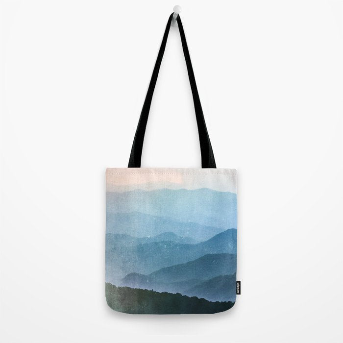 Great Smoky Mountain National Park Sunset Layers - Nature Photography Tote Bag Gallery Image 2