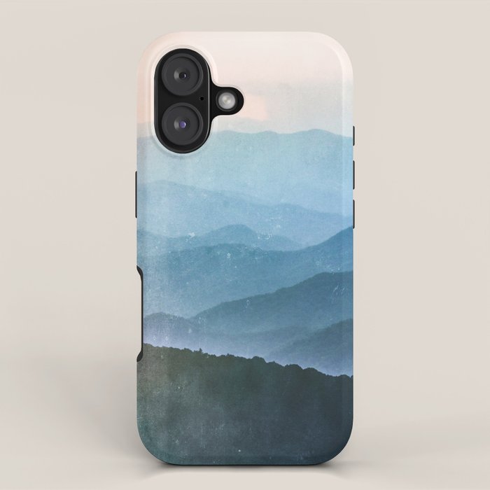 Great Smoky Mountain National Park Sunset Layers - Nature Photography iPhone Case Gallery Image 1