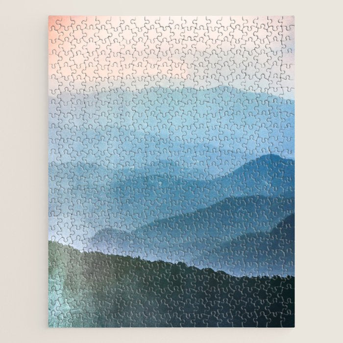 Great Smoky Mountain National Park Sunset Layers - Nature Photography Jigsaw Puzzle Gallery Image 1