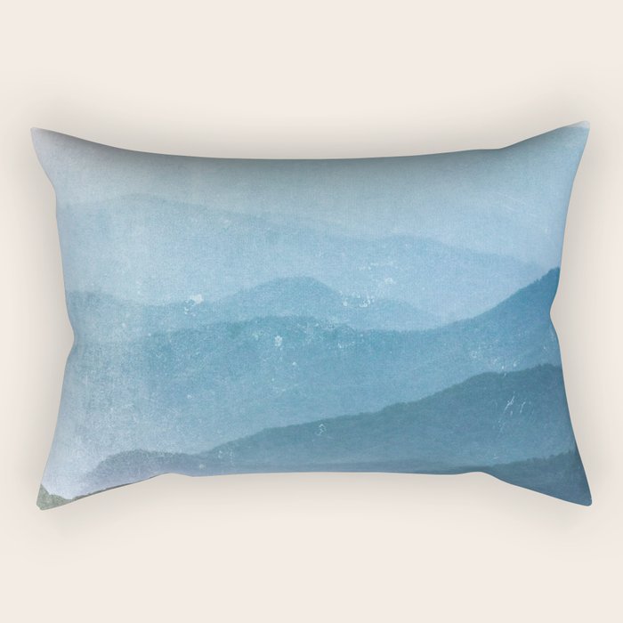 Great Smoky Mountain National Park Sunset Layers - Nature Photography Rectangular Pillow Gallery Image 2
