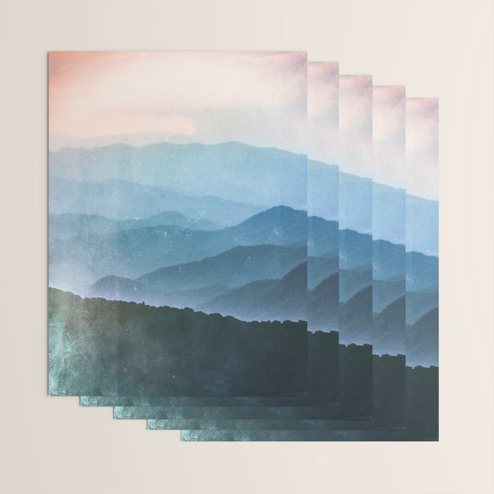 Great Smoky Mountain National Park Sunset Layers - Nature Photography Wrapping Paper Gallery Image 3