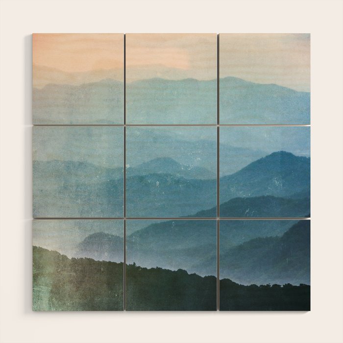 Great Smoky Mountain National Park Sunset Layers - Nature Photography Wood Wall Art Gallery Image 1