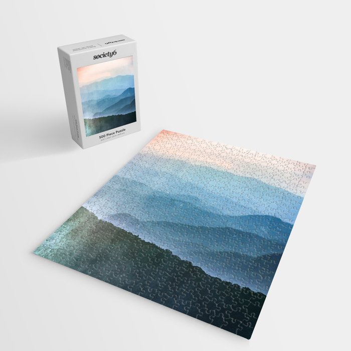 Great Smoky Mountain National Park Sunset Layers - Nature Photography Jigsaw Puzzle Gallery Image 2