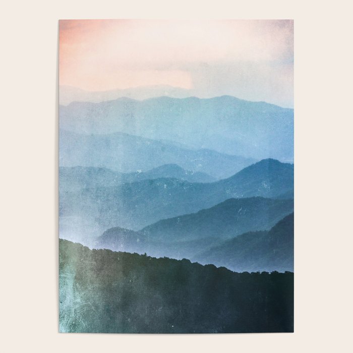 Great Smoky Mountain National Park Sunset Layers - Nature Photography Poster Gallery Image 4