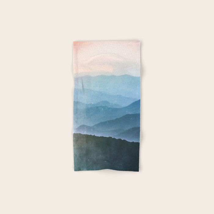 Great Smoky Mountain National Park Sunset Layers - Nature Photography Bath Towel Gallery Image 1