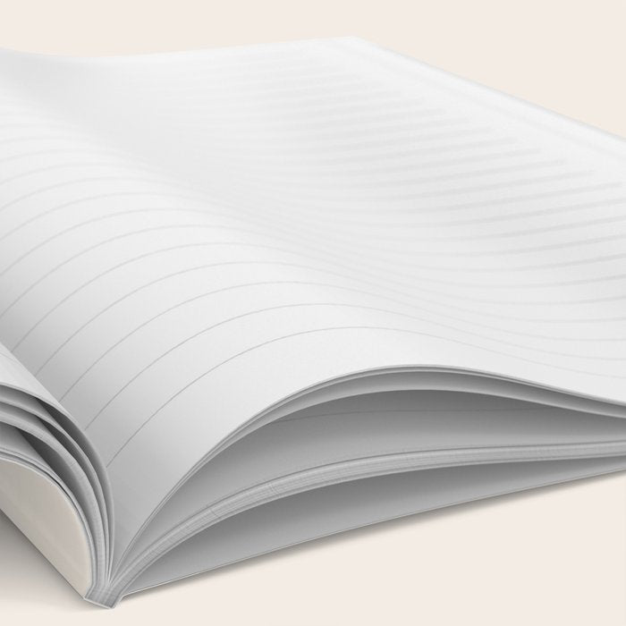 Retro Liquid Swirl Abstract Pattern Square in Baby Pink and Cream Notebook Gallery Image 2