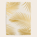 Metallic Gold Tropical Palm Fronds Poster Gallery Image 4