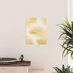 Metallic Gold Tropical Palm Fronds Poster Gallery Image 2