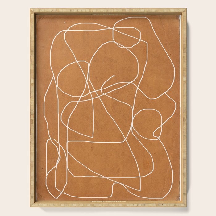 Abstract line art 17 Serving Tray Gallery Image 1