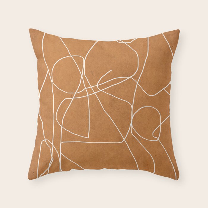 Abstract line art 17 Throw Pillow Gallery Image 6
