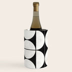 Mid-Century Modern Pattern No.2 - Black and White Wine Chiller Gallery Image 1