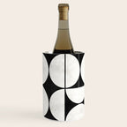 Mid-Century Modern Pattern No.2 - Black and White Wine Chiller Gallery Image 3