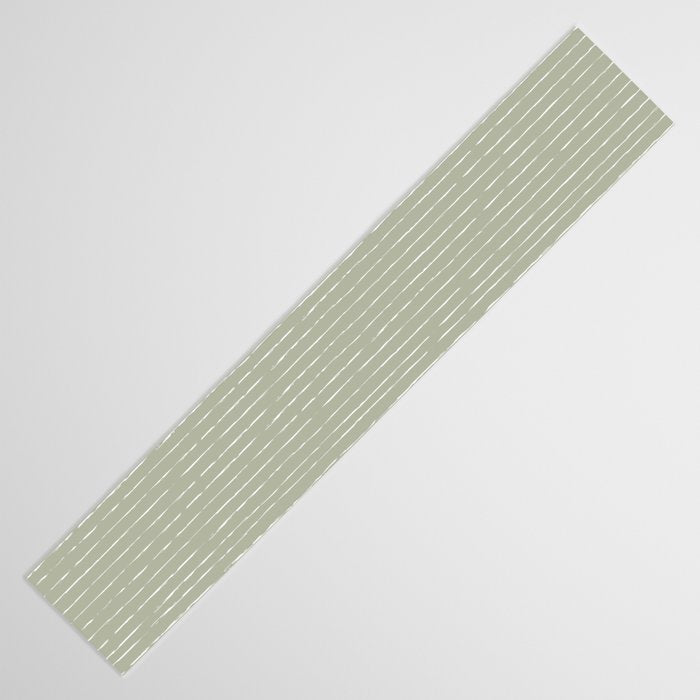 Lines II (Linen Sage) Table Runner Gallery Image 3