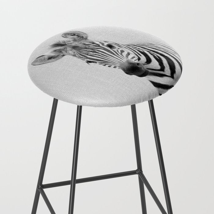 Baby Zebra - Black & White Stool Gallery Image 2