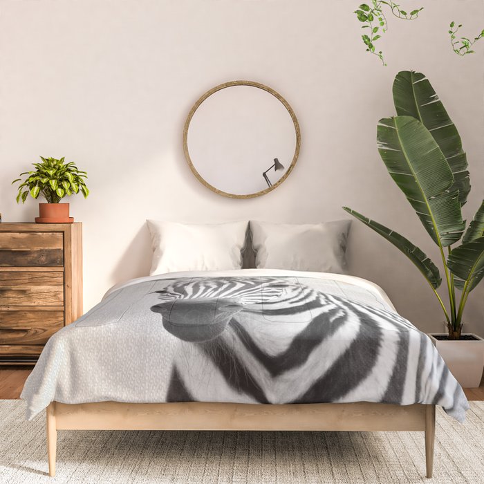 Baby Zebra - Black & White Comforter Gallery Image 3