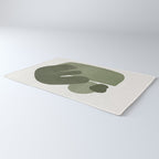 Modern Green Shapes Rug Gallery Image 3