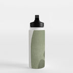 Modern Green Shapes Water Bottle Gallery Image 3