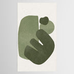 Modern Green Shapes Tablecloth Gallery Image 2