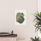 Modern Green Shapes Poster Gallery Image 2