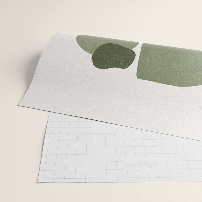 Modern Green Shapes Wrapping Paper Gallery Image 2