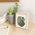 Modern Green Shapes Mini Art Print Gallery Image 2