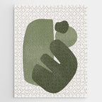Modern Green Shapes Jigsaw Puzzle Gallery Image 1