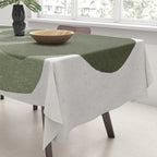 Modern Green Shapes Tablecloth Gallery Image 3