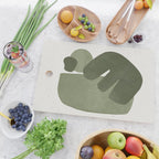 Modern Green Shapes Cutting Board Gallery Image 2