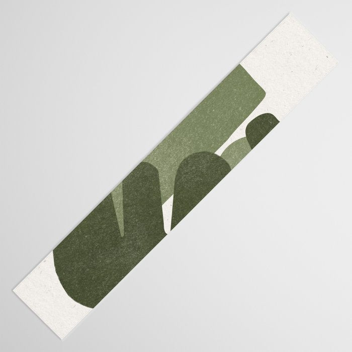 Modern Green Shapes Table Runner Gallery Image 3