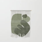 Modern Green Shapes Wall Hanging Gallery Image 1