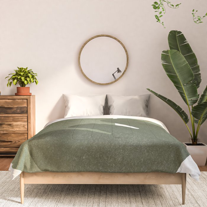 Modern Green Shapes Comforter Gallery Image 3