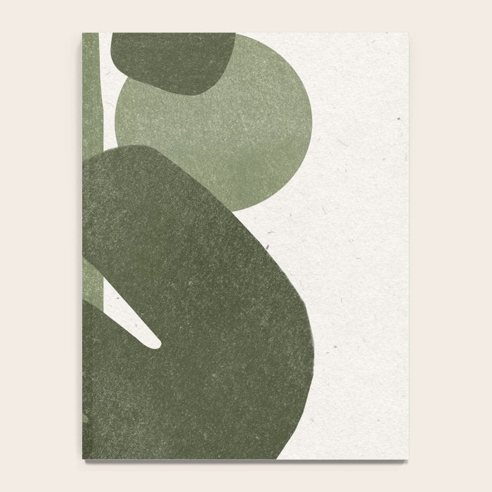 Modern Green Shapes Notebook Gallery Image 4