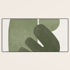 Modern Green Shapes Desk Mat Gallery Image 3
