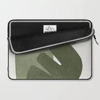 Modern Green Shapes Laptop Sleeve Gallery Image 2