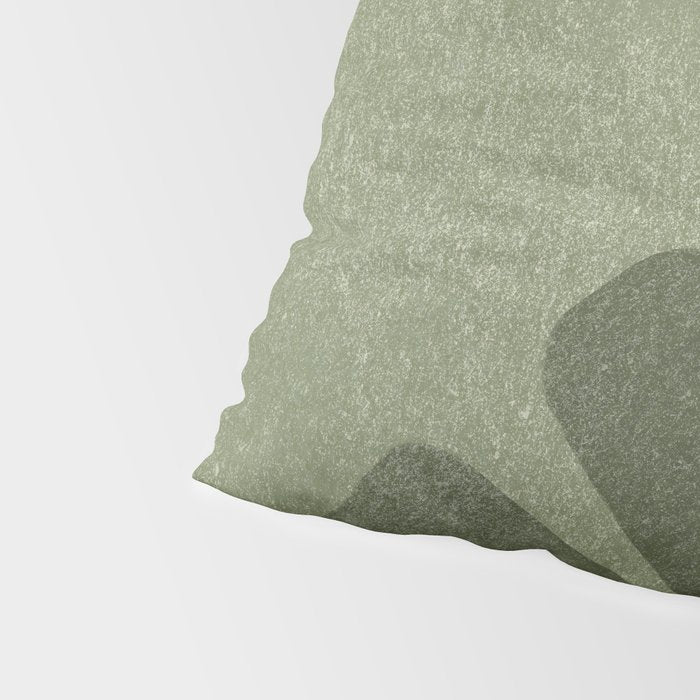 Modern Green Shapes Pillow Sham Gallery Image 4